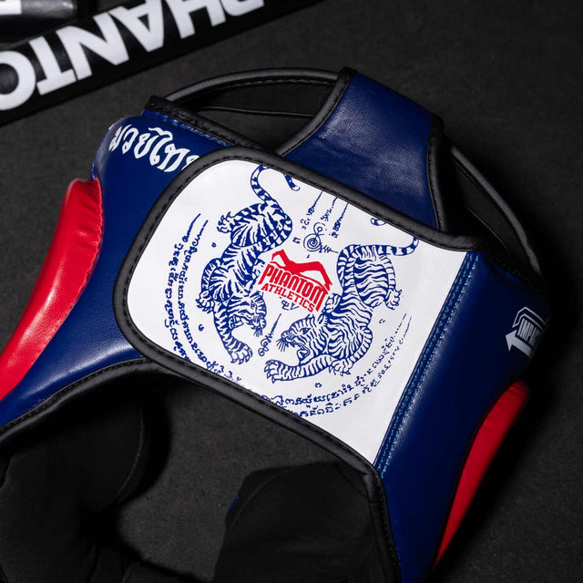 Chránič hlavy Phantom Athletics Muay Thai – Modrý