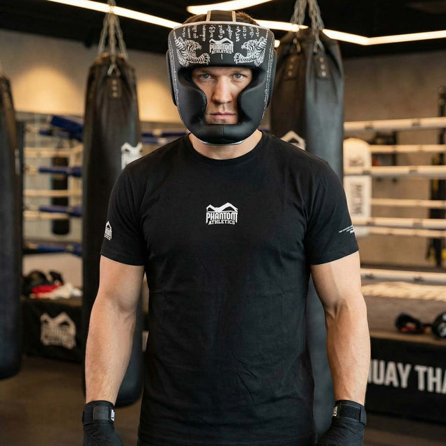 Phantom Athletics Huvudskydd Muay Thai - Svart/Silver