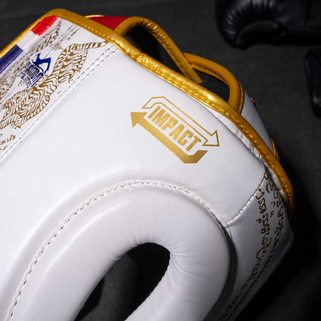 Casque de boxe Phantom Athletics Muay Thai – Blanc/Or