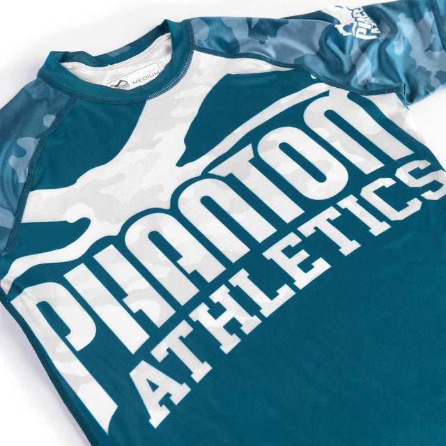 Phantom Athletics Rashguard Warfare - Marineblauw Camo
