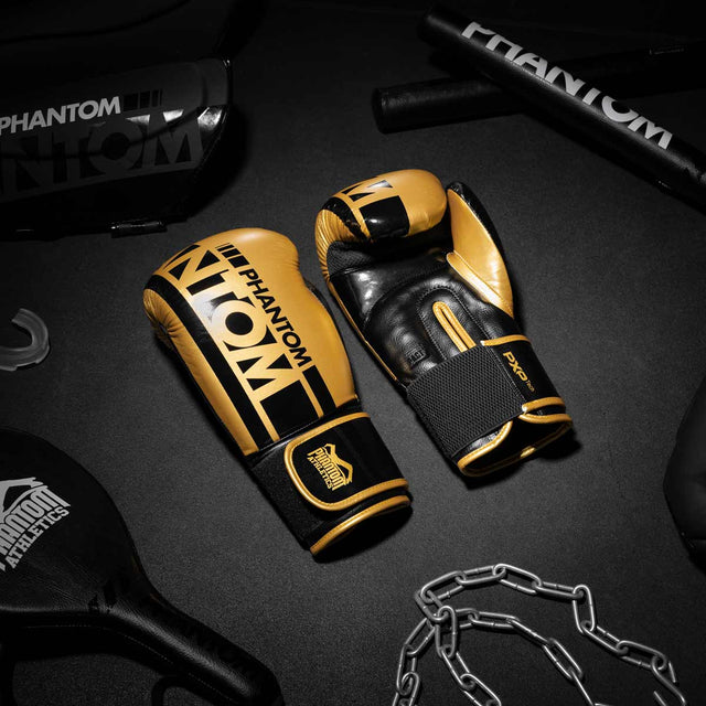 Phantom Athletics Boksehandsker APEX Speed - Sort/Guld
