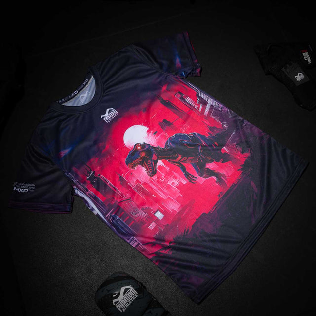 T-shirt Phantom Athletics EVO Cyber-X – Viola/Blu