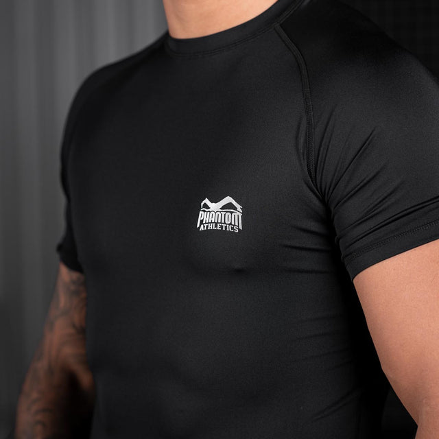 Rashguard Phantom Athletics Tactic Manches Courtes – Noir