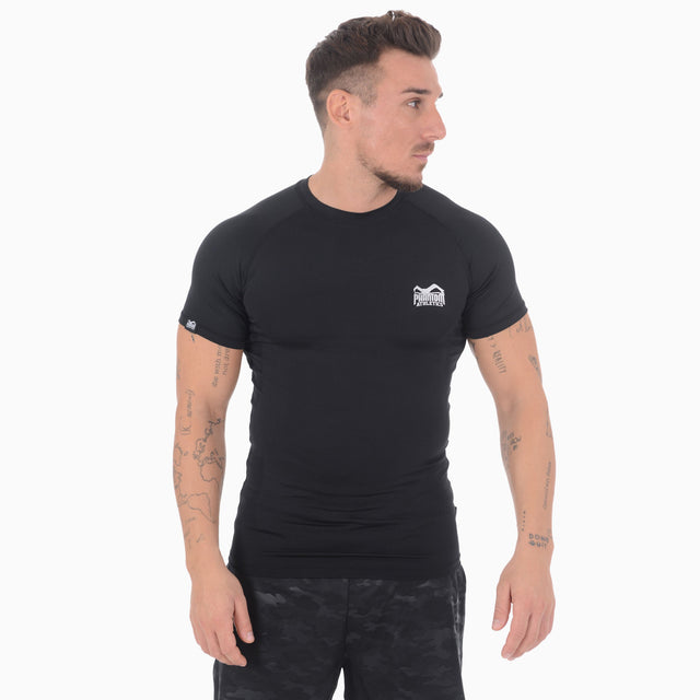 Rashguard Phantom Athletics Tactic Manches Courtes – Noir