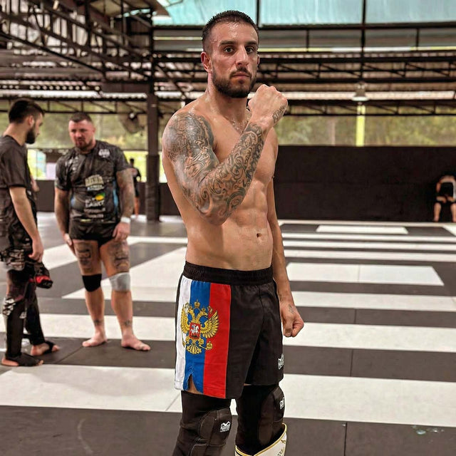 Spodenki MMA Phantom Athletics Fusion-R Team Russia – Czerwone/Białe