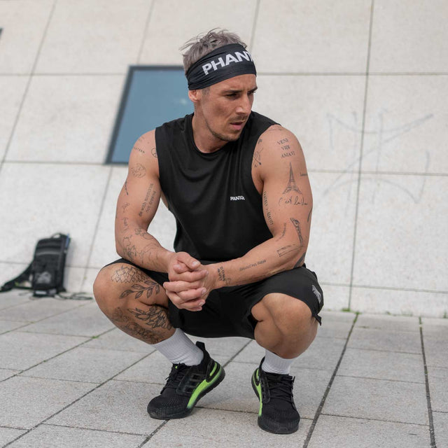 Phantom Athletics Hauptband Zero – Schwarz/Weiß