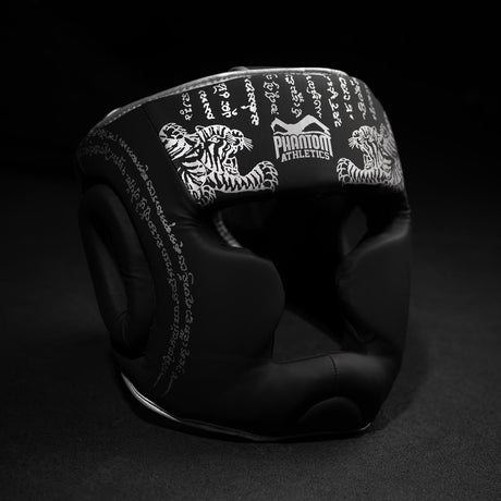 Phantom Athletics Kopfschutz Muay Thai – Schwarz/Silber