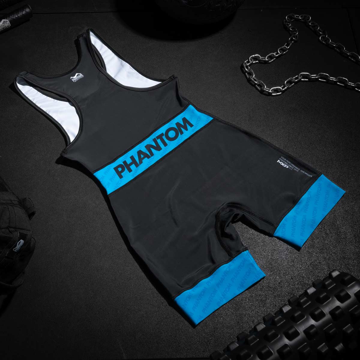 Phantom Athletics Worstelsinglet Raptor - Rot/Blau