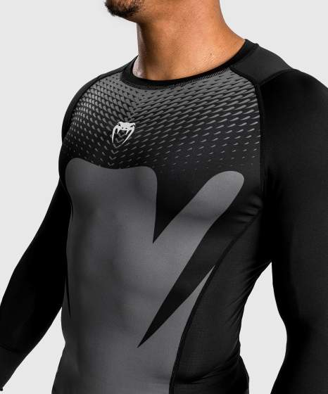 Rashguard Venum Attack Maniche Lunghe – Nero/Grigio