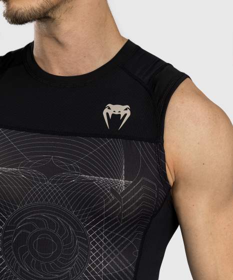 Rashguard senza maniche Venum G-Fit Air – Nero/Sabbia