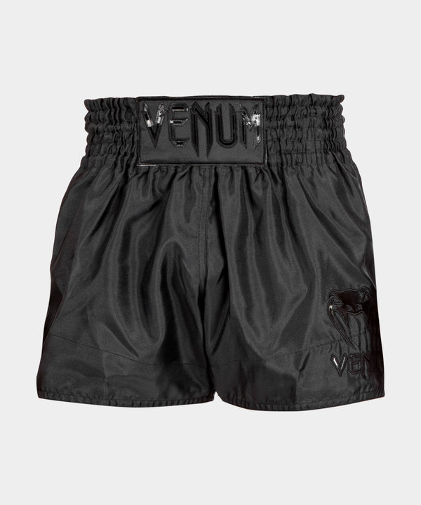 Pantaloni scurți de kickboxing Venum Classic – Negru/Negru