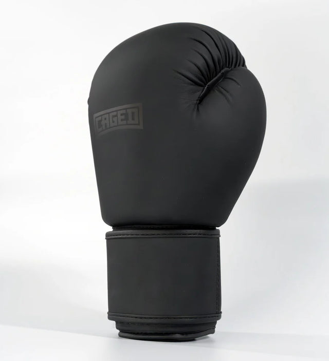 Conjunto Caged Shadow – Luvas de boxe + Caneleiras