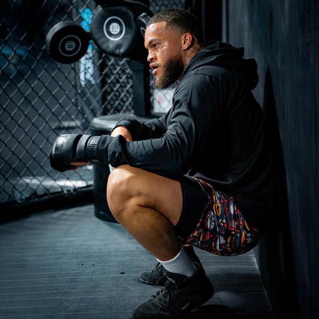 Phantom Athletics MMA Shorts Fusion-R Desert Camo – Black