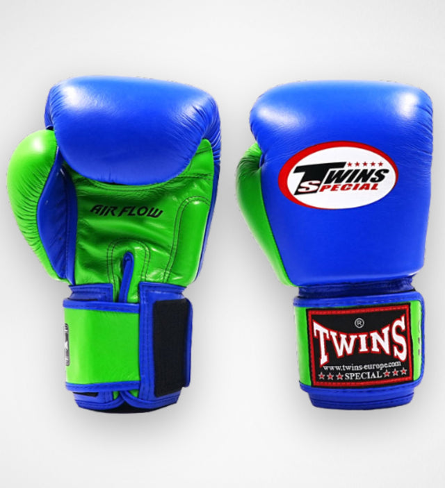 Gants de boxe Twins BGVL3 Air – Bleu/Vert