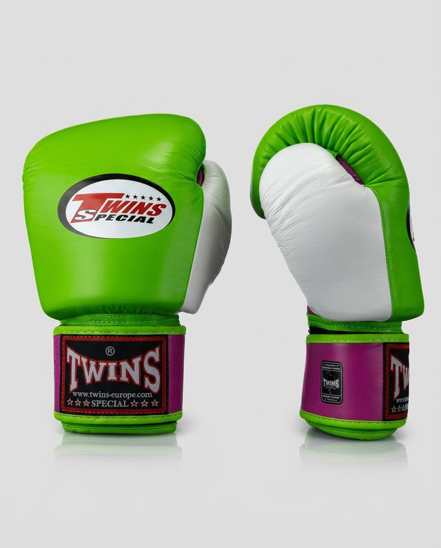 Gants de boxe Twins BGVL3 – Vert/Rose/Blanc
