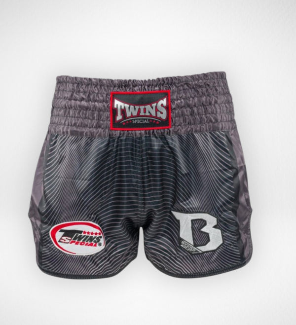Pantaloncini Muay Thai Twins TBT1 – Grigio