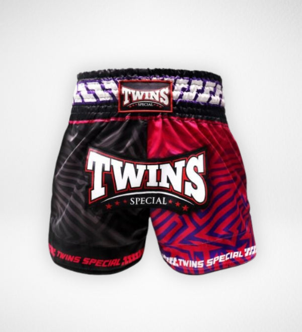 Twins Muay Thai shorts TTBL Maze - Sort/Pink