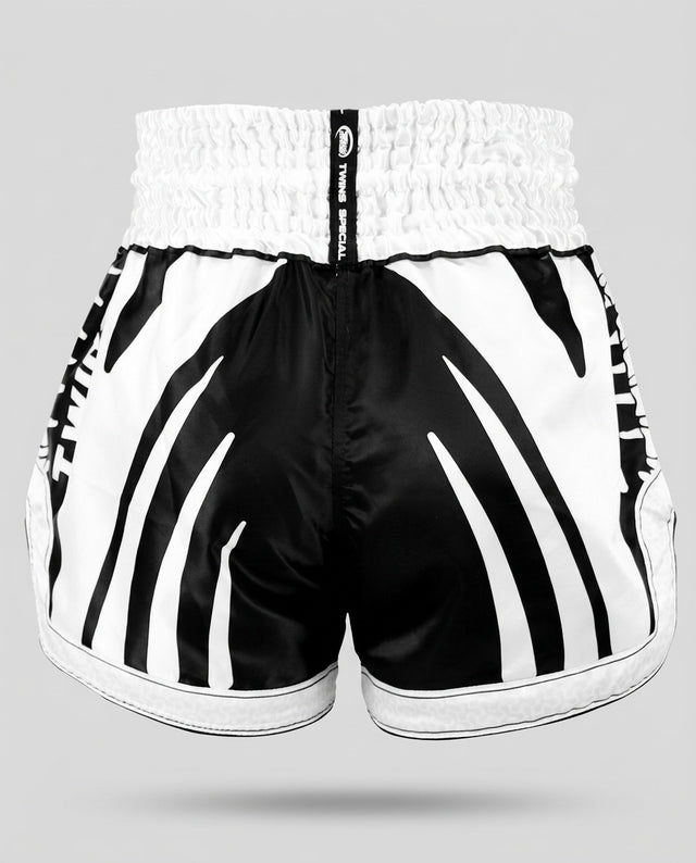 Twins Muay Thai shorts TTBL Spine - Sort/Hvid