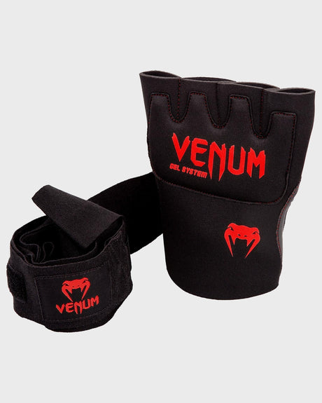 Mănuși interioare Venum Kontact Gel – Negru/Roșu