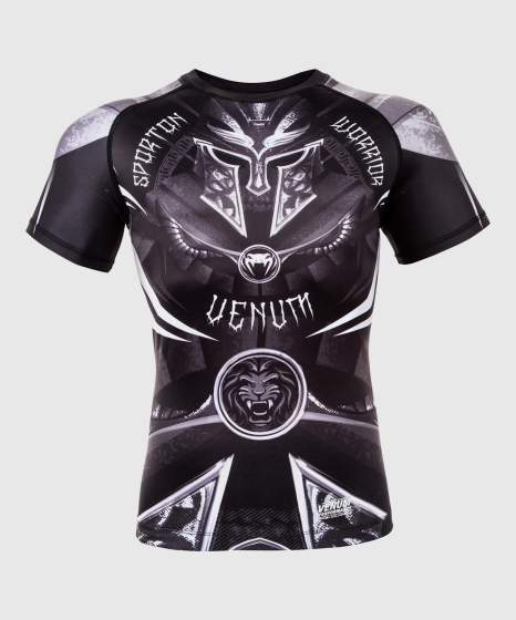 Rashguard Venum Gladiator 3.0 – Černý/Šedý/Bílý
