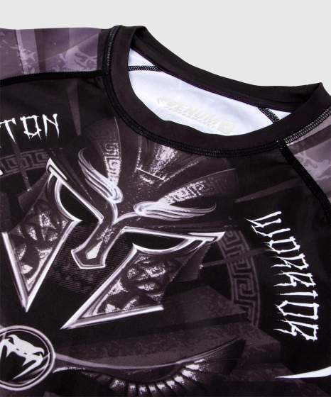 Rashguard Venum Gladiator 3.0 – Černý/Šedý/Bílý