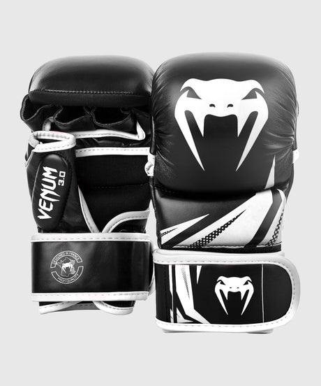 MMA rukavice Venum Challenger Sparring 3.0 – Černé/Bílé