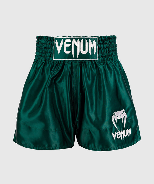 Pantaloni scurți de kickboxing Venum Classic – Verde pădure