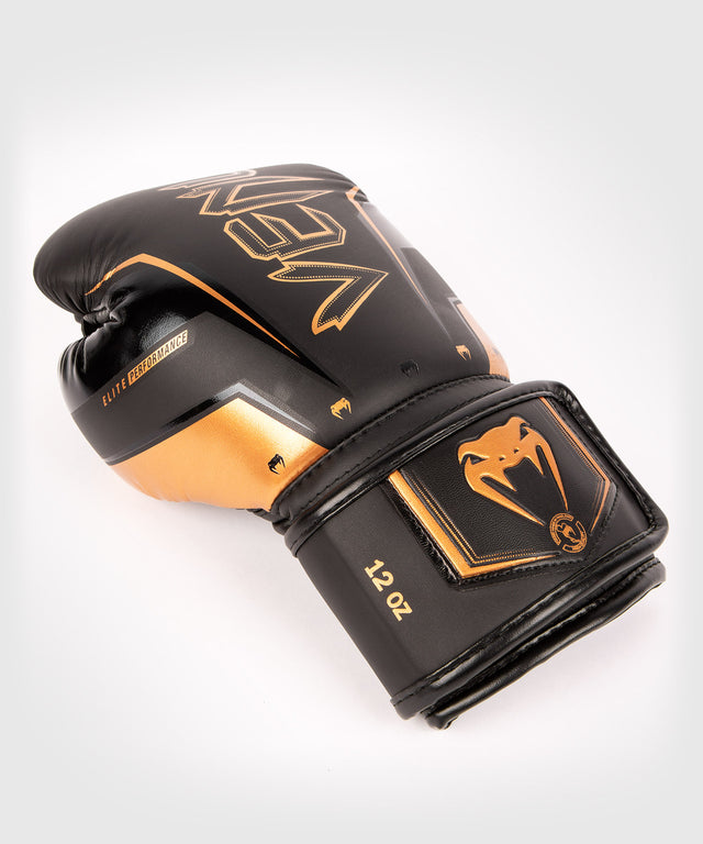 Venum Bokshandschoenen Elite Evo - Zwart/Brons
