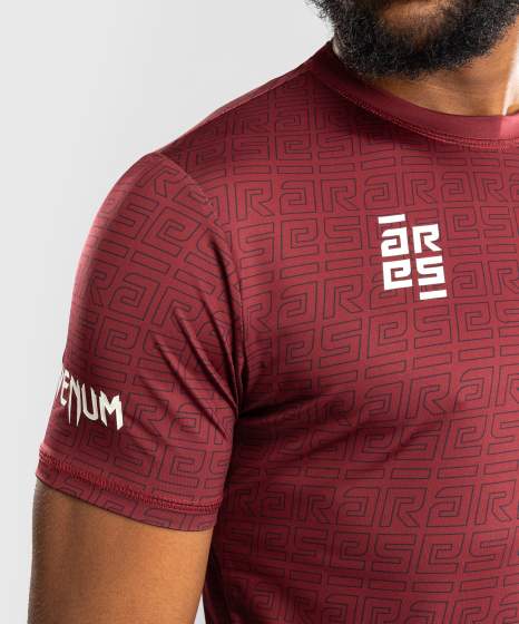 Venum x Ares Dry-Tech Trička – Bordeaux Červené