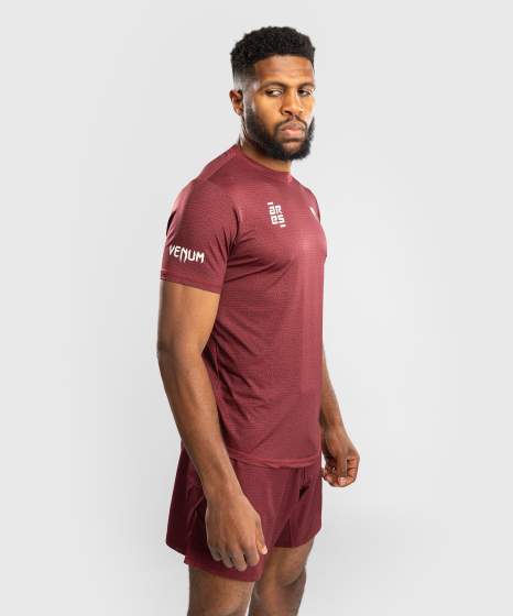 Venum x Ares Dry-Tech Trička – Bordeaux Červené