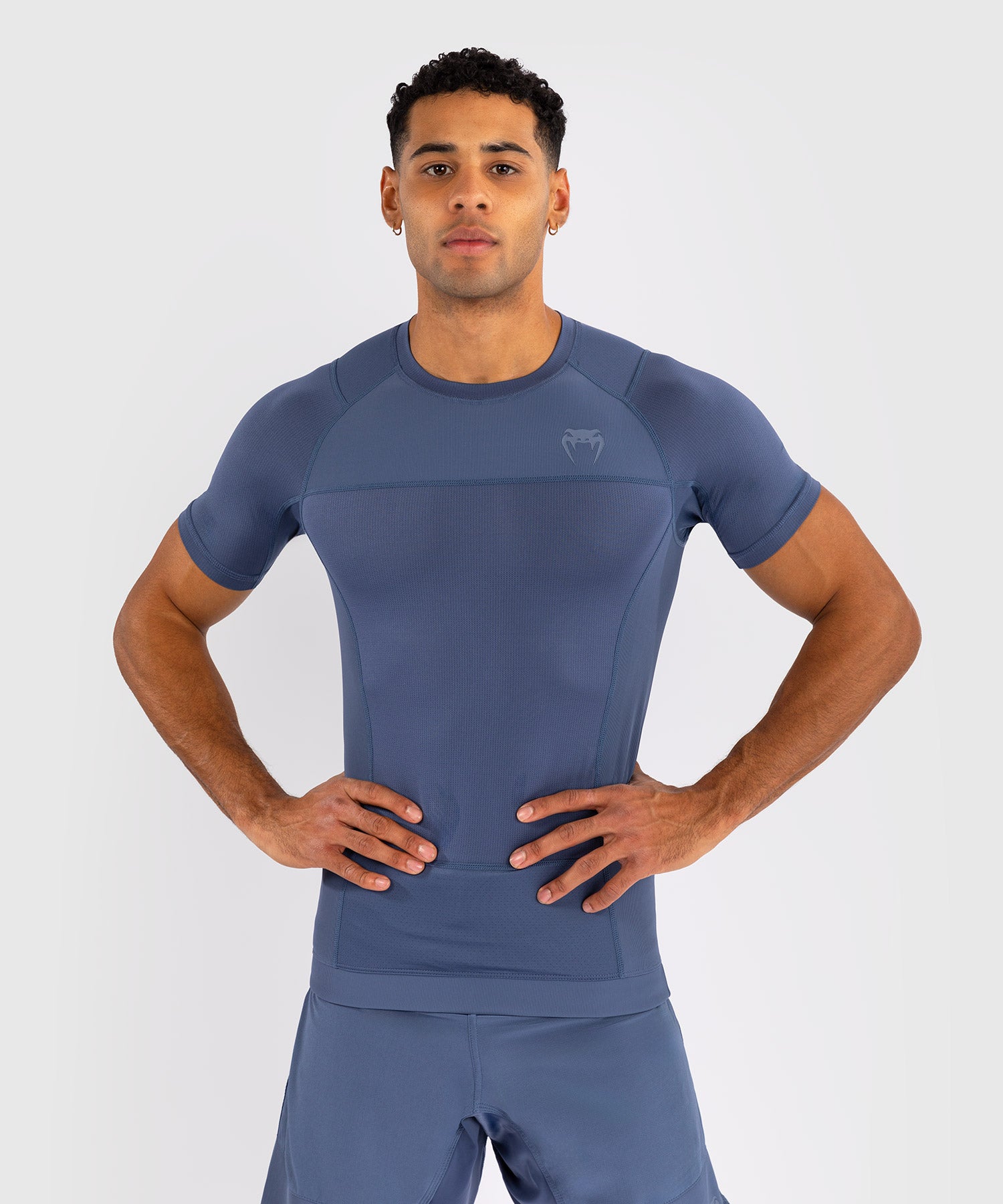 Rashguard Venum G-Fit Air Mangas Curtas – Foggy Blue