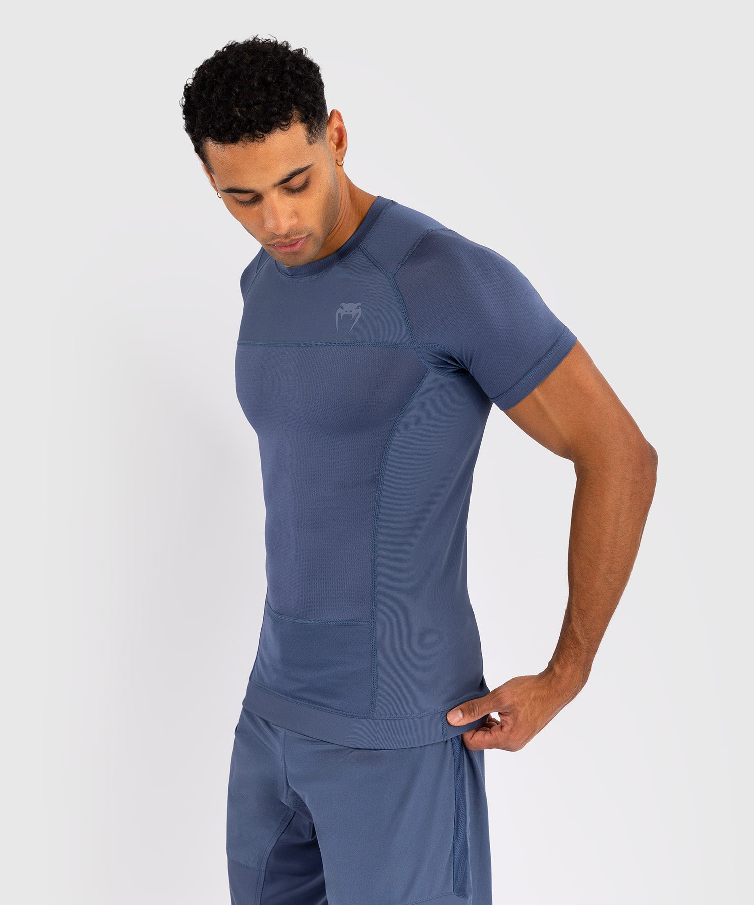 Rashguard Venum G-Fit Air Mangas Curtas – Foggy Blue