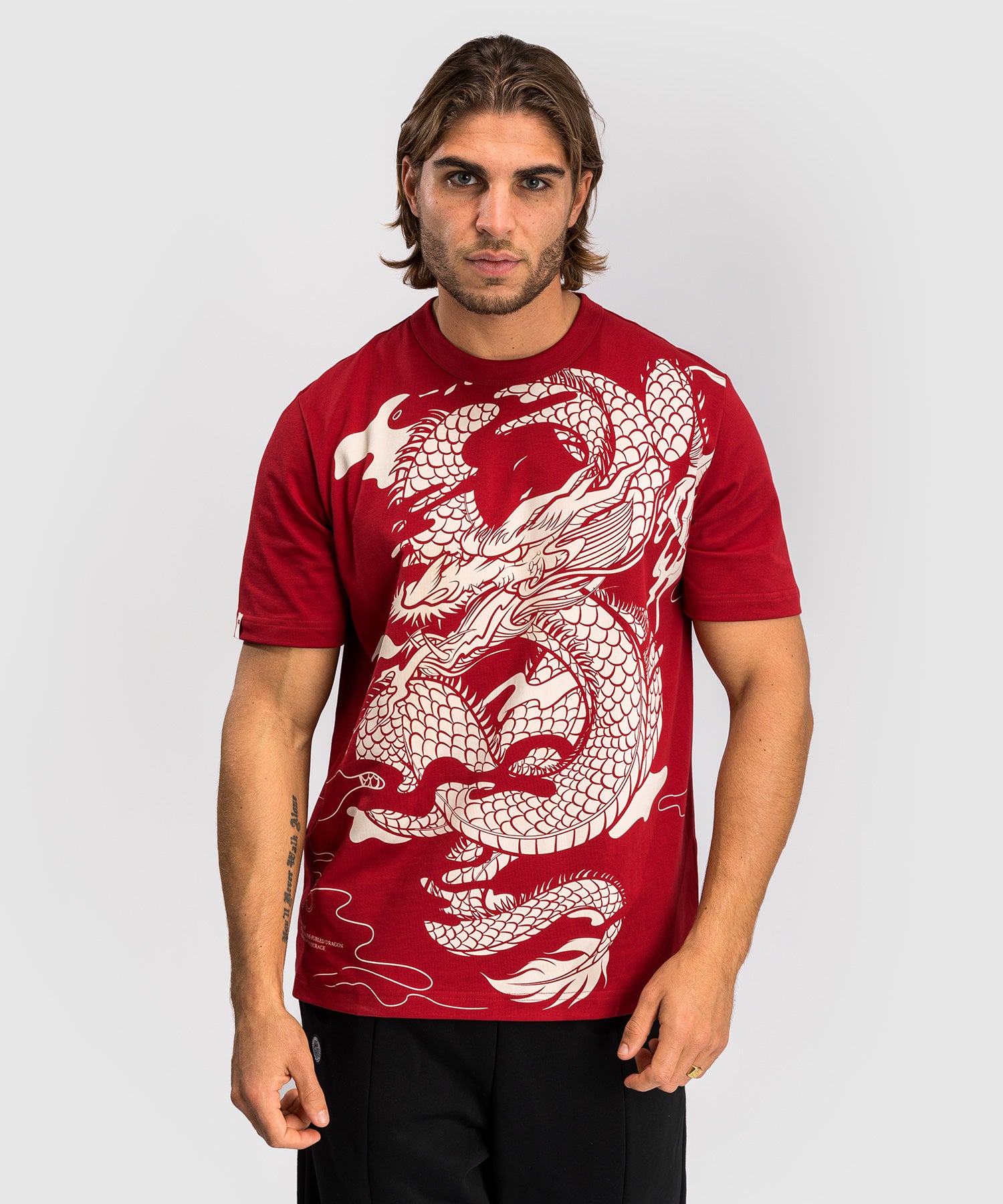 Venum T-shirt Dragon's Flight - Rood/Crème Wit