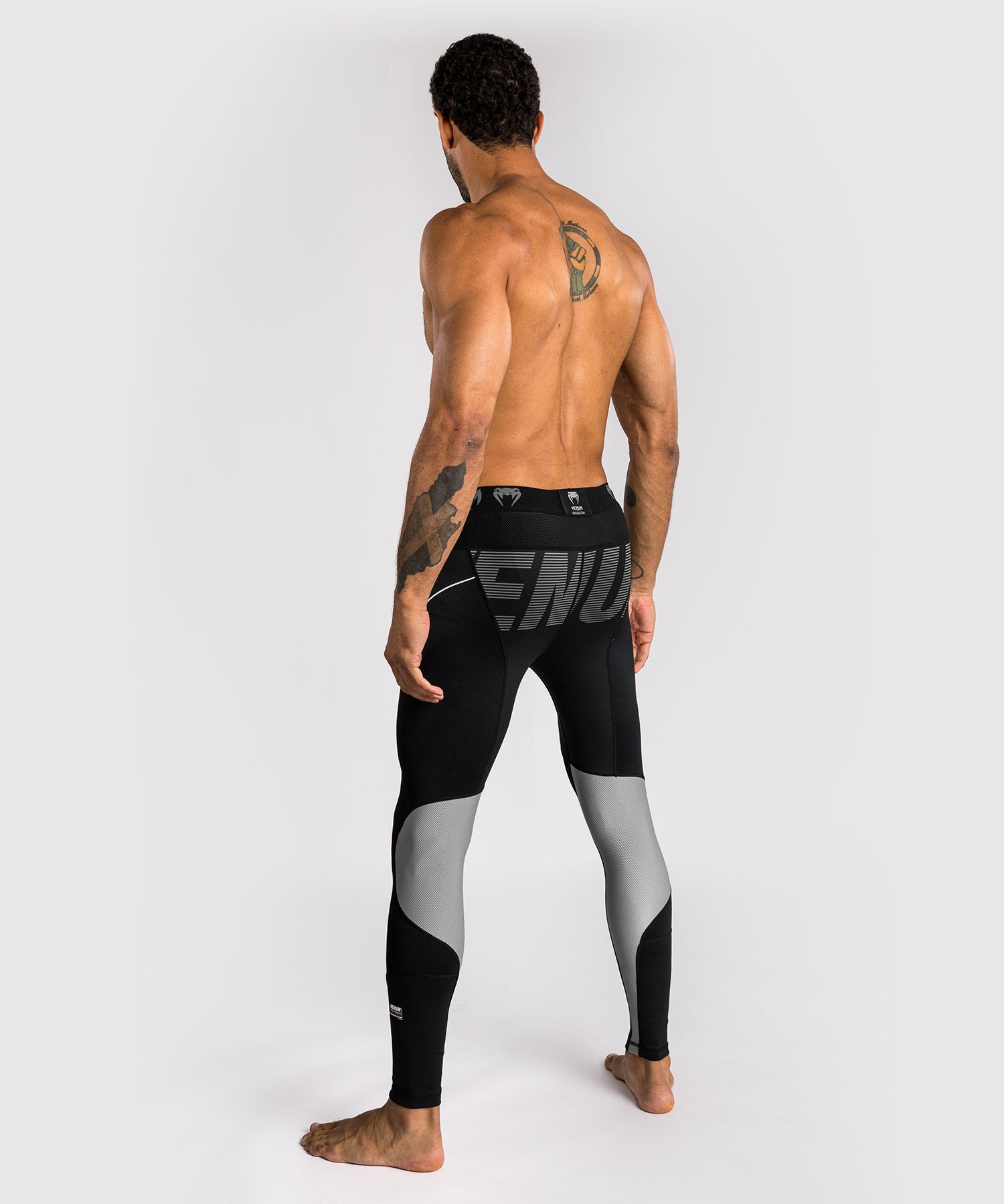 Venum Spats Adrenaline – Schwarz/Silber Grau