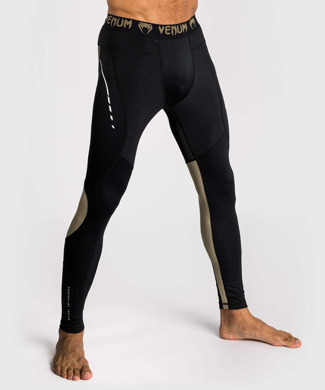 Shorts de compression Venum Adrenaline – Noir/Sable