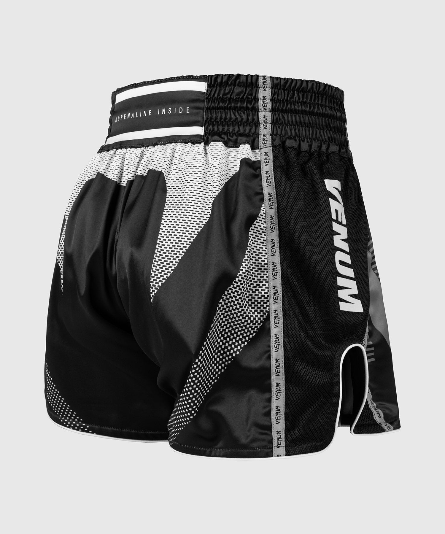 Venum Muay Thai shorts Adrenaline - Sort/Sølv Grå