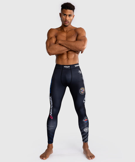 Venum x TEKKEN 8 Spats - Paul Phoenix - Czarne/Niebieskie
