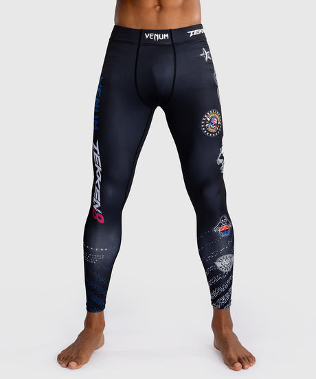 Venum x TEKKEN 8 Spats - Paul Phoenix - Czarne/Niebieskie