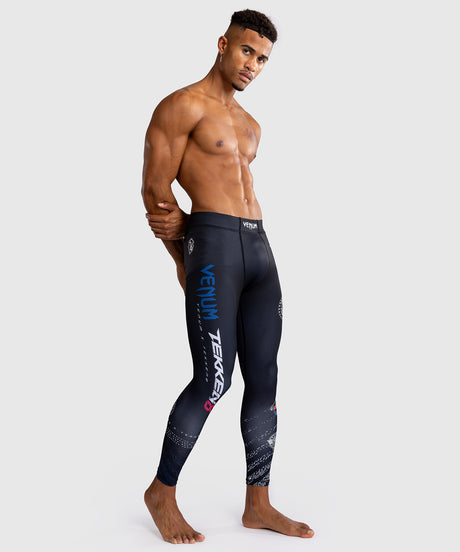 Venum x TEKKEN 8 Spats - Paul Phoenix - Czarne/Niebieskie