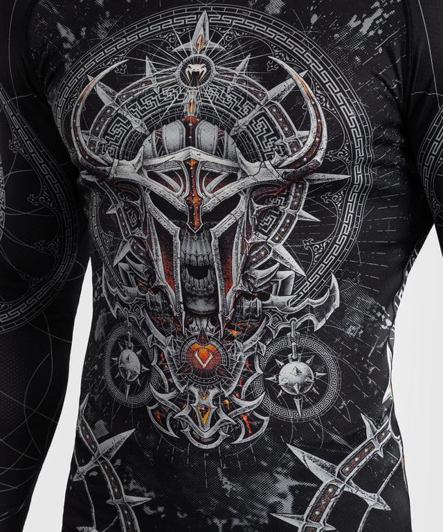 Rashguard Venum Gladiator 5.0 Maniche Lunghe – Nero/Argento