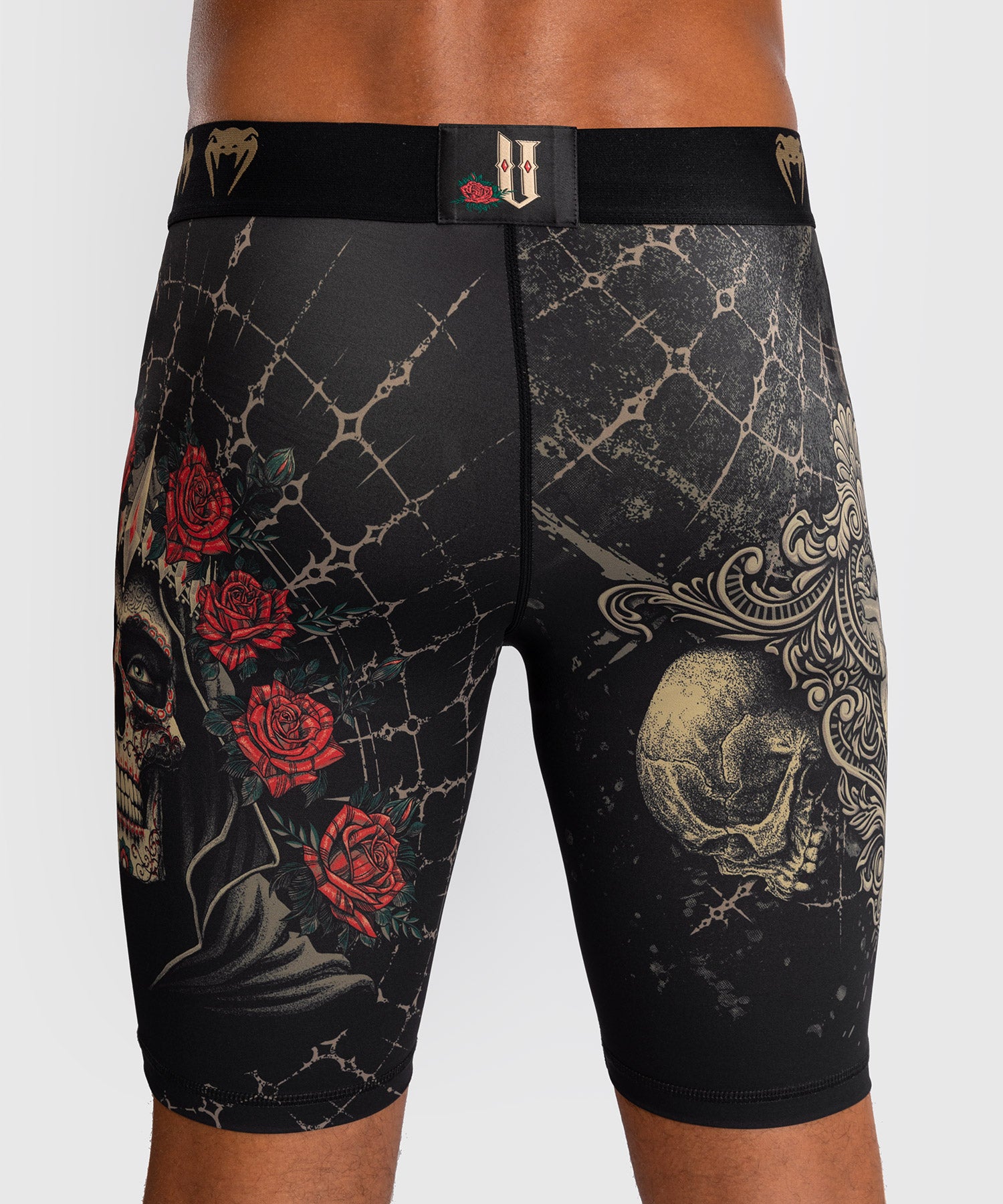 Venum Compression Shorts Santa Muerte 5.0 - Black/Gold