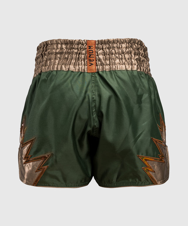 Kickboxerské trenky Venum Inferno – Khaki Zelené/Bronzové