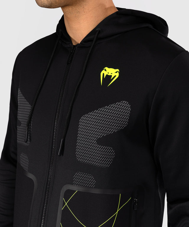 Venum Training Camp 4.0 Full-Zip Hoodie - Czarny/Neon Zielony