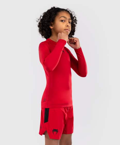 Venum Contender Rashguard Lange ærmer Børn - Rød