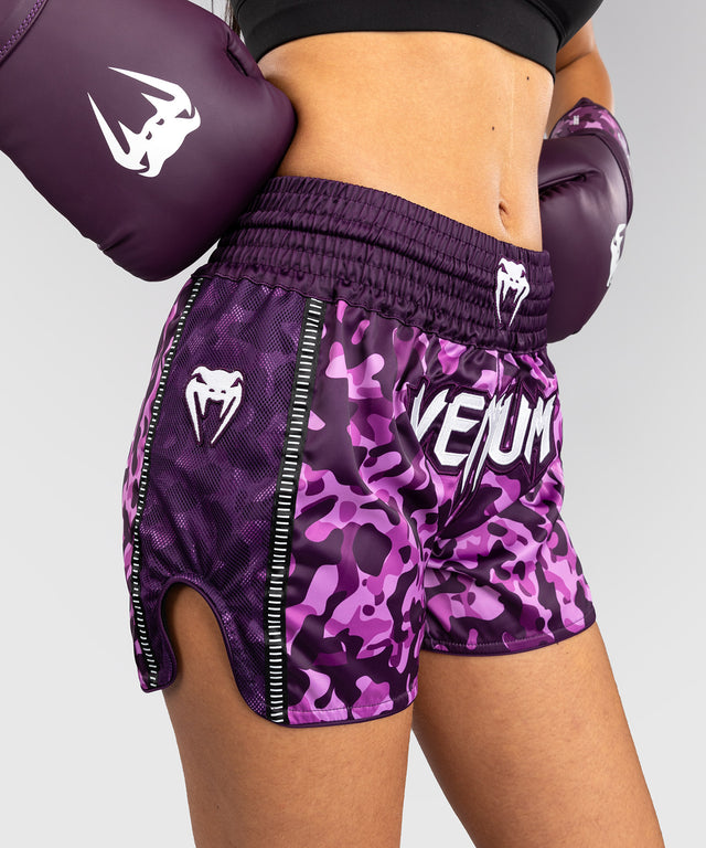 Venum Muay Thai shorts Iris – Lilla/Camo pink