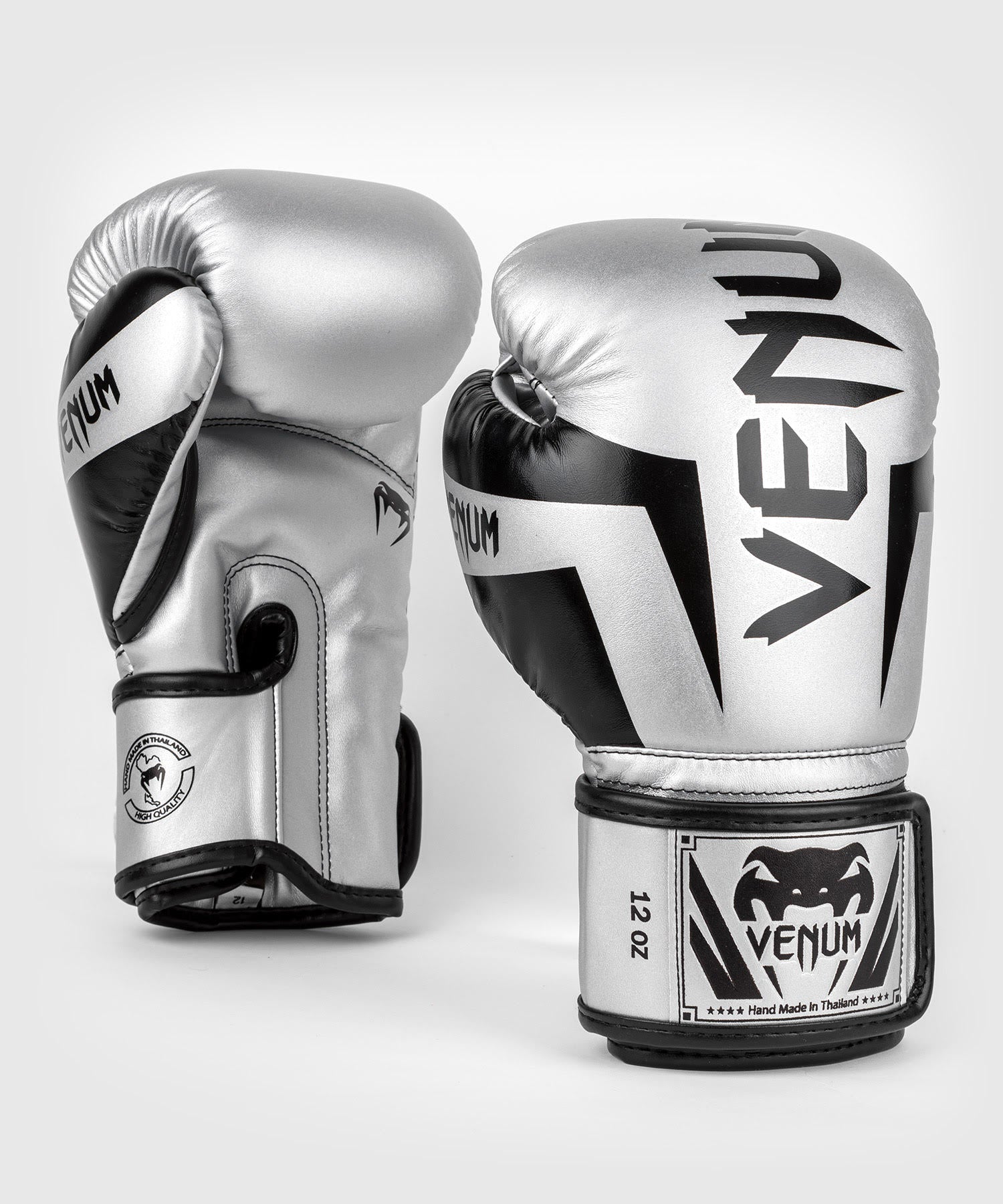 Venum Bokshandschoenen Elite - Zilver/Zwart