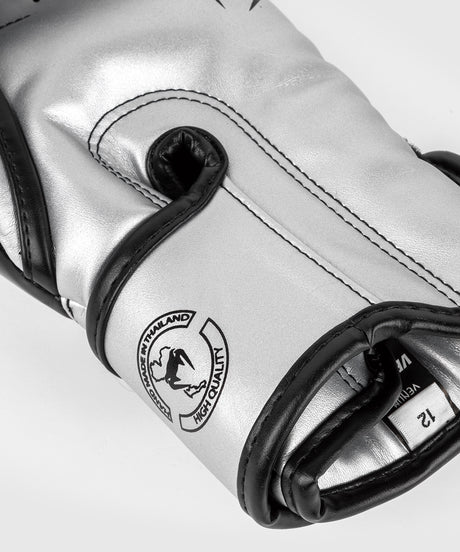Guantes de boxeo Venum Elite – Plata/Negro