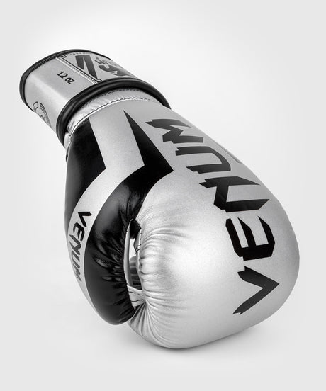 Guantes de boxeo Venum Elite – Plata/Negro