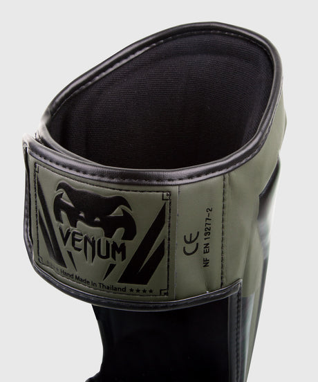 Protège-tibias Venum Elite – Vert/Noir