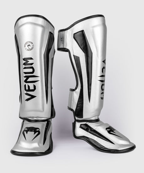 Venum Scheenbeschermers Kickboks Elite - Zilver/Zwart